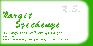 margit szechenyi business card